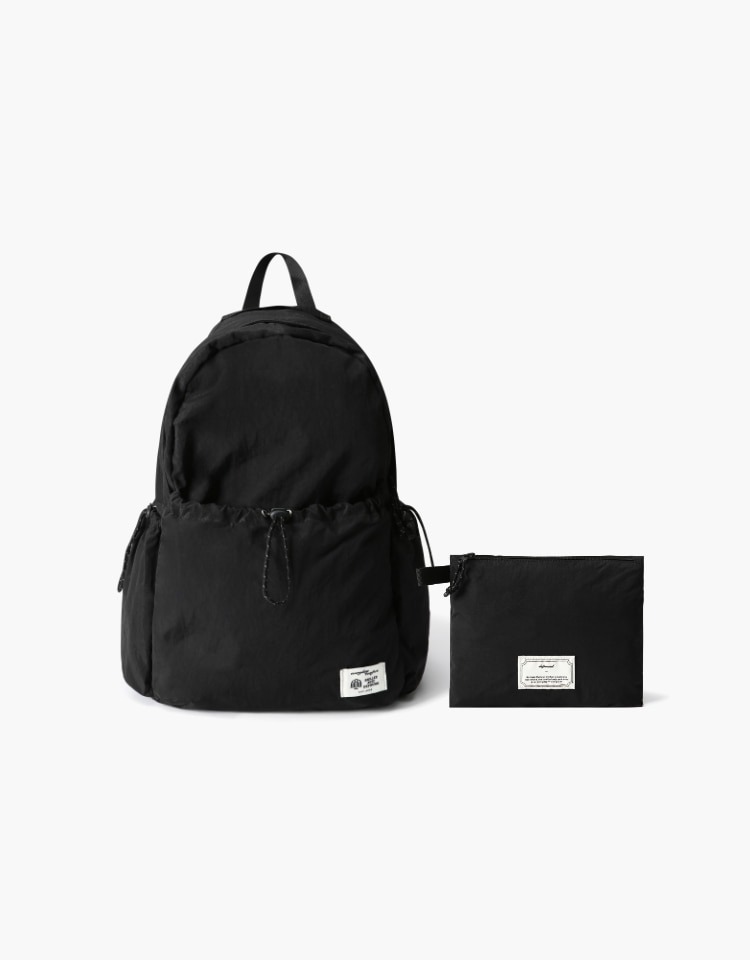 [예약배송 4/5]travel backpack - black
