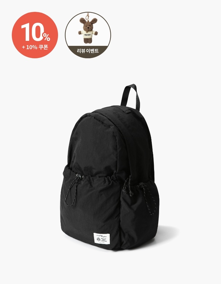 [10% 할인+10% 쿠폰]travel backpack - black