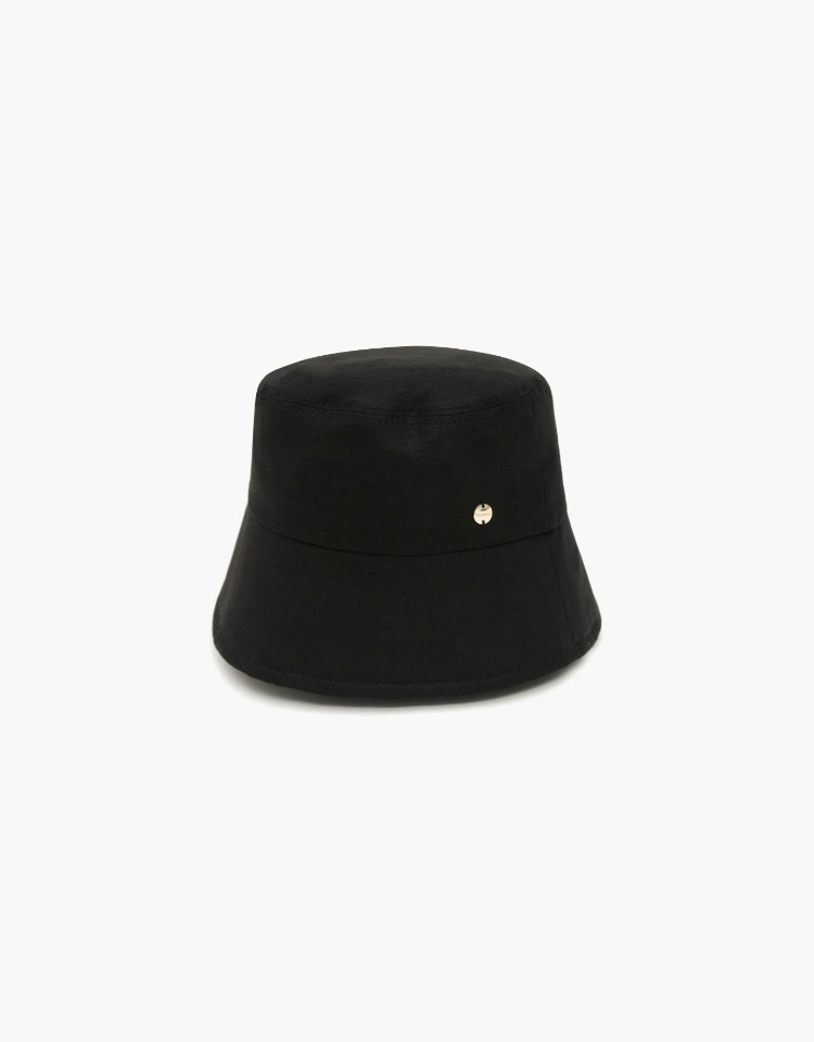 bucket hat (linen) - black
