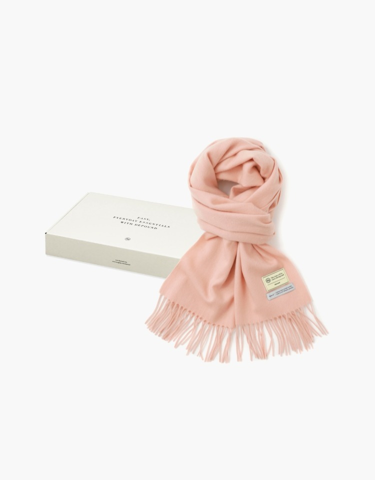 [선물포장][강민경/고민시/윤승아 착용] cashmere wool blended muffler - baby pink