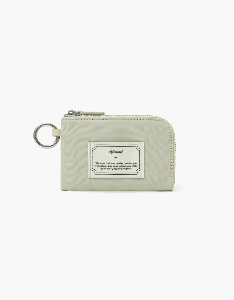 foret zip-wallet - green beige