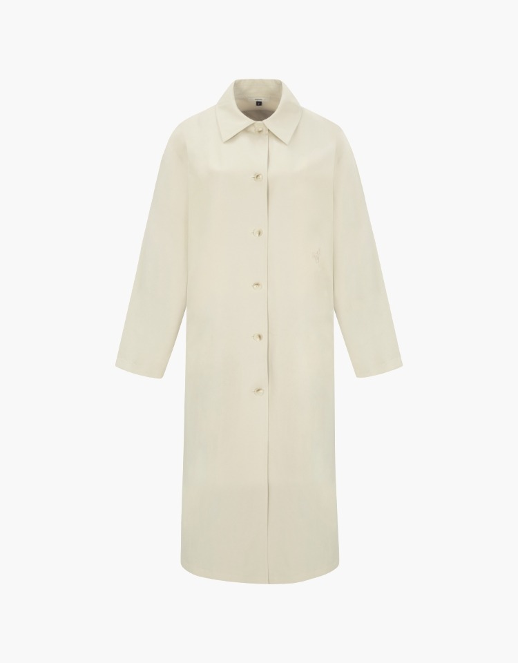 [EXCLUSIVE]single trench coat (ivory)