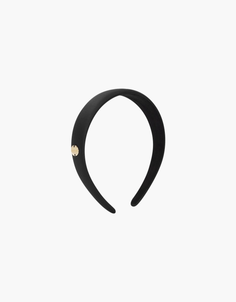 [예약배송 12/12][류이서 착용] satin hairband (M) - black