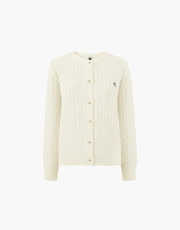 dpwd cable cardigan (ivory)