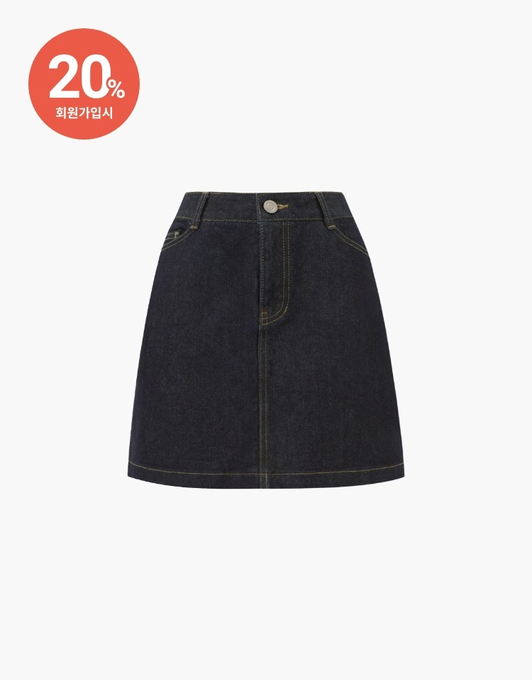 [PRE-ORDER 8/16~8/22]denim mini skirt (indigo blue)
