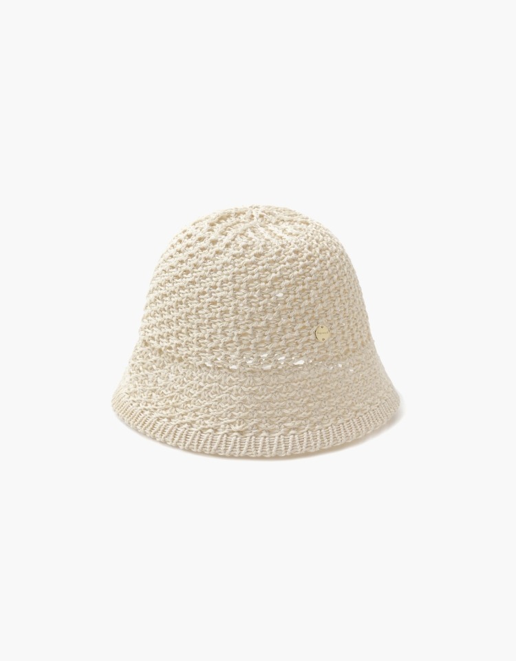 crochet bucket hat - natural