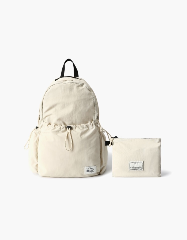 travel backpack - light beige