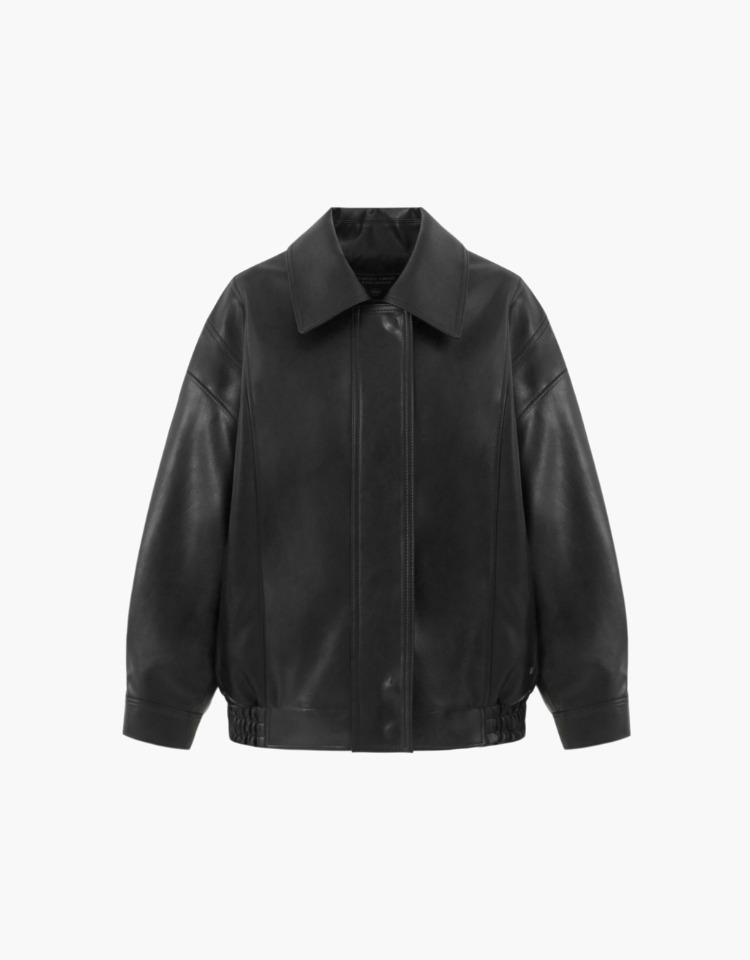 leather jacket - black