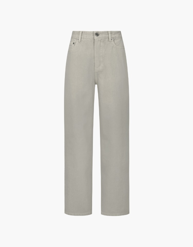 color dyeing pants - khaki gray
