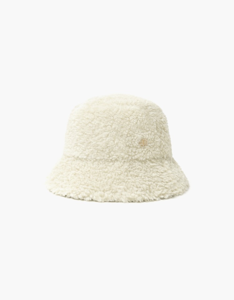 [예약배송 1/12]fleece bucket hat - light beige