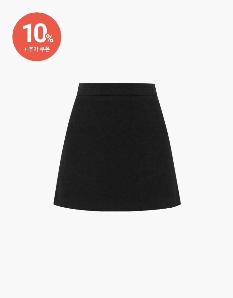 [예약배송 3/13] [10% 할인+10% 쿠폰]classic tweed skirt - black
