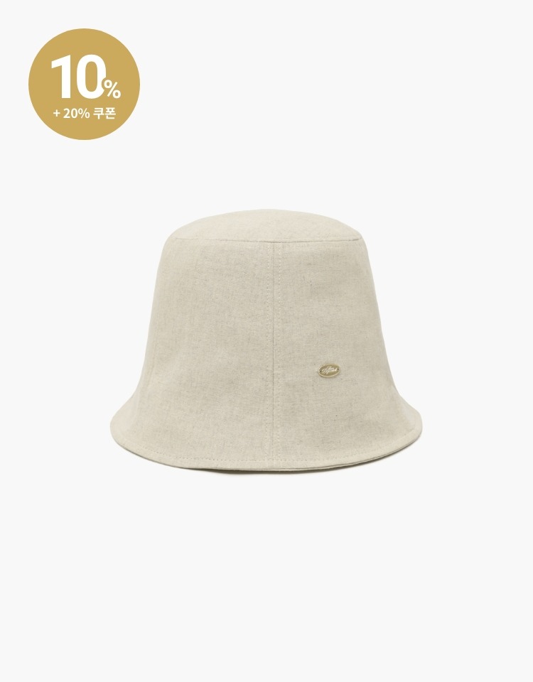 [다송이송송 PICK]tulip bucket hat (linen) - natural
