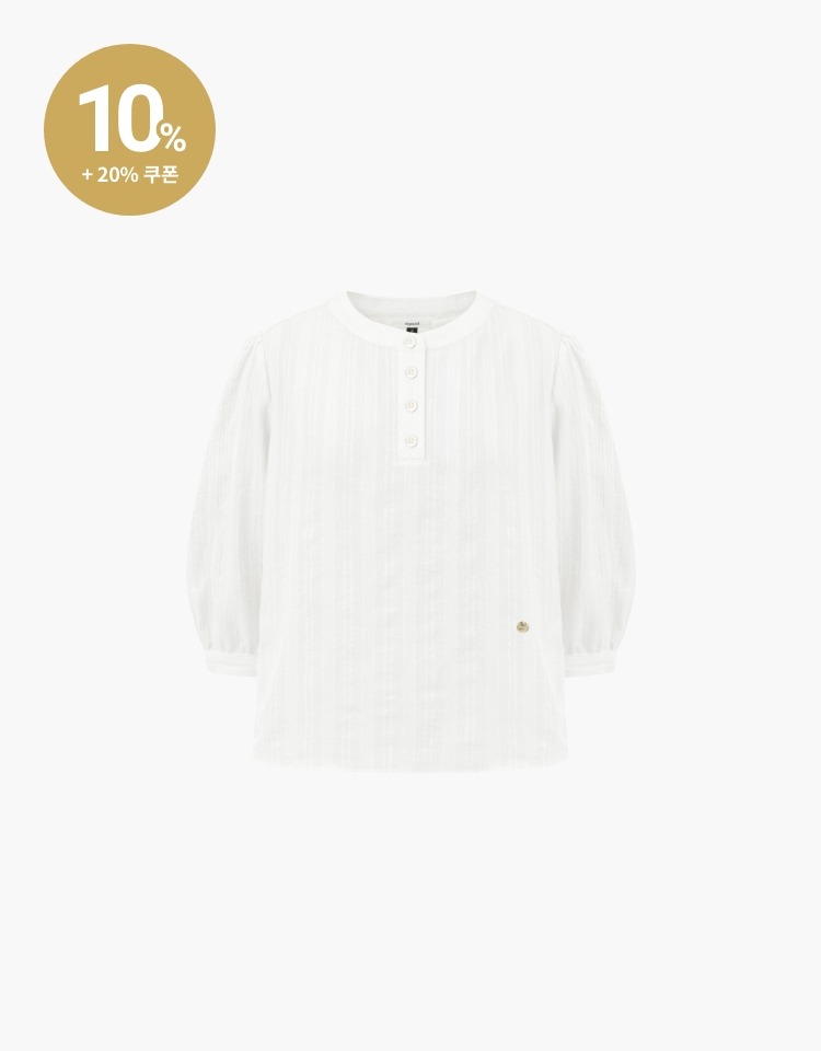 [다송이송송 PICK]volume sleeve blouse - white