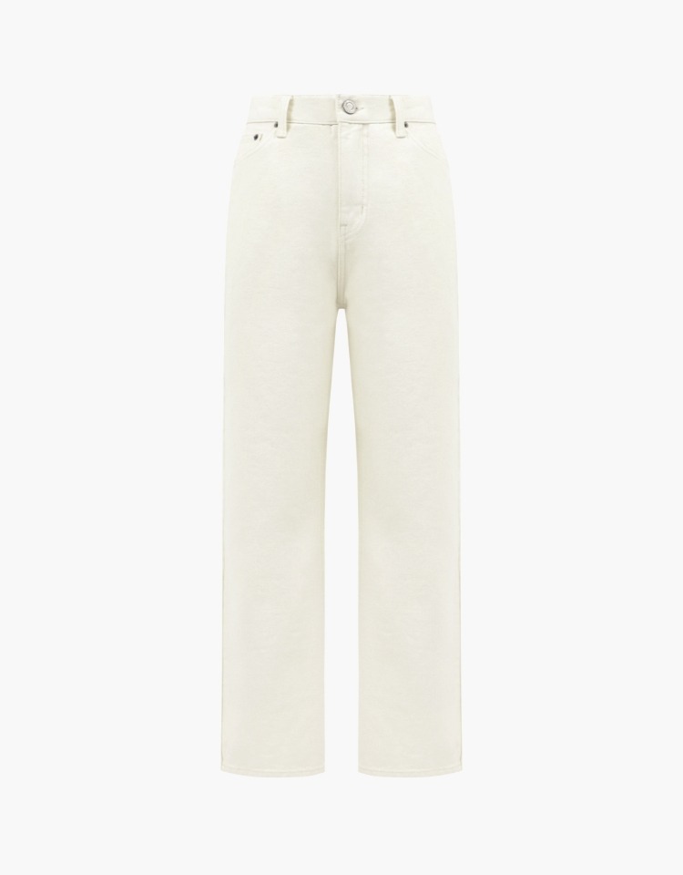 [스테디 리뉴얼]straight denim pants - white